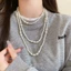 Vòng Cổ Nữ, Dây Chuyền Ngọc Trai Nhân Tạo Dáng Dài Sang Trọng MDCDD01