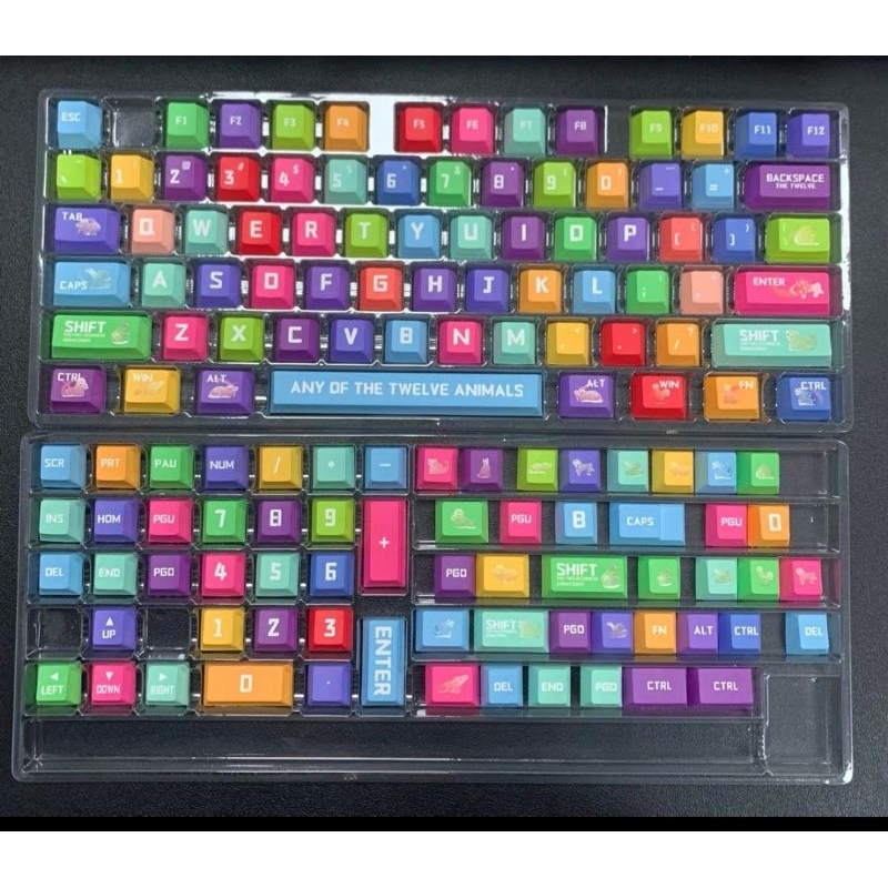 Keycap gradient không gian SPACE PIXELS && CYBER PUNK sắc màu cho bàn phím cơ, PPT Cherry profile | BigBuy360 - bigbuy360.vn