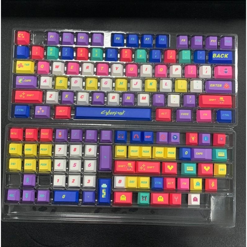 Keycap gradient không gian SPACE PIXELS && CYBER PUNK sắc màu cho bàn phím cơ, PPT Cherry profile | BigBuy360 - bigbuy360.vn