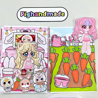 Đồ chơi bóc dán Búp bê Gacha phong cách Baby Three đáng yêu