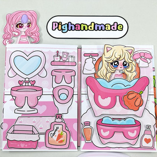 Đồ chơi bóc dán Búp bê Gacha phong cách Baby Three đáng yêu