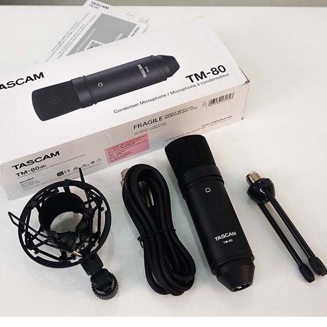 Micro Thu Âm Condenser Tascam TM80, micro thu âm đa thể loại, giảm ...
