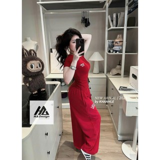 Set Bộ Thể Thao Nữ Bad Blood Áo Thun Ngắn Tay Thêu Chữ Dáng Ngắn Ôm Babytee Kèm Quần Jogger Bo Gấu Dây Rút QCCC Cao Cấp