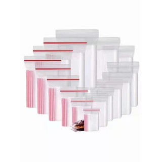 AMZO_1KG TÚI ZÍP/ ZIPPER CHỈ ĐỎ LOẠI TỐT, DÀY DẶN, CHẮC CHẮN (CÓ ĐỦ SIZE LỰA CHỌN)