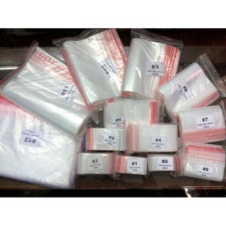 AMZO_1KG TÚI ZÍP/ ZIPPER CHỈ ĐỎ LOẠI TỐT, DÀY DẶN, CHẮC CHẮN (CÓ ĐỦ SIZE LỰA CHỌN)