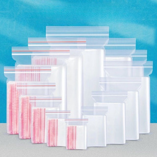 AMZO_(100GR/ 500GR) TÚI ZÍP/ ZIPPER CHỈ ĐỎ LOẠI TỐT, DÀY DẶN, CHẮC CHẮN (CÓ ĐỦ SIZE LỰA CHỌN)