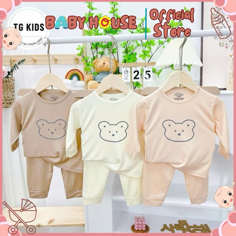 Set 3 Bộ Dài Tay Cổ Chui Pettit Hình Gấu Cho Bé 4-14Kg