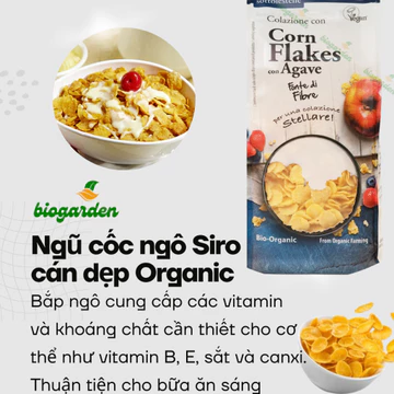 Ngũ cốc Ăn sáng hữu cơ bắp ngô siro cán dẹp 250gr - Sotto - Ăn Kiêng - Ăn thực dưỡng - BioGarden
