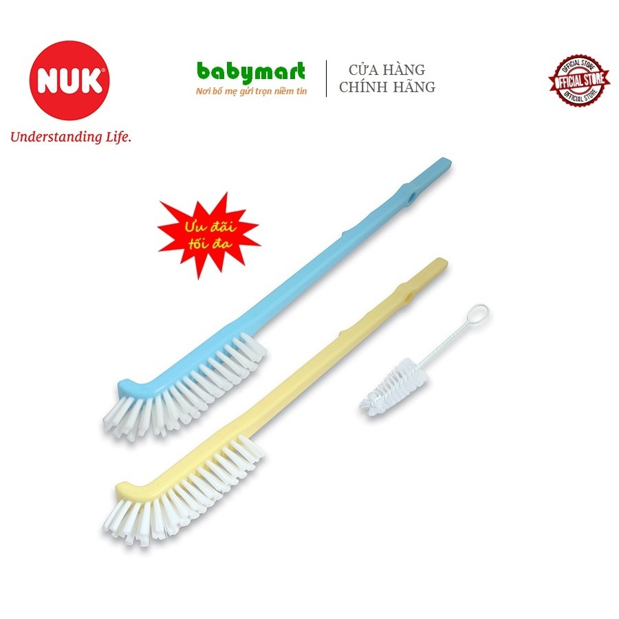 Ảnh Bộ chổi cọ rửa bình sữa NUK Deluxe NU28458 1