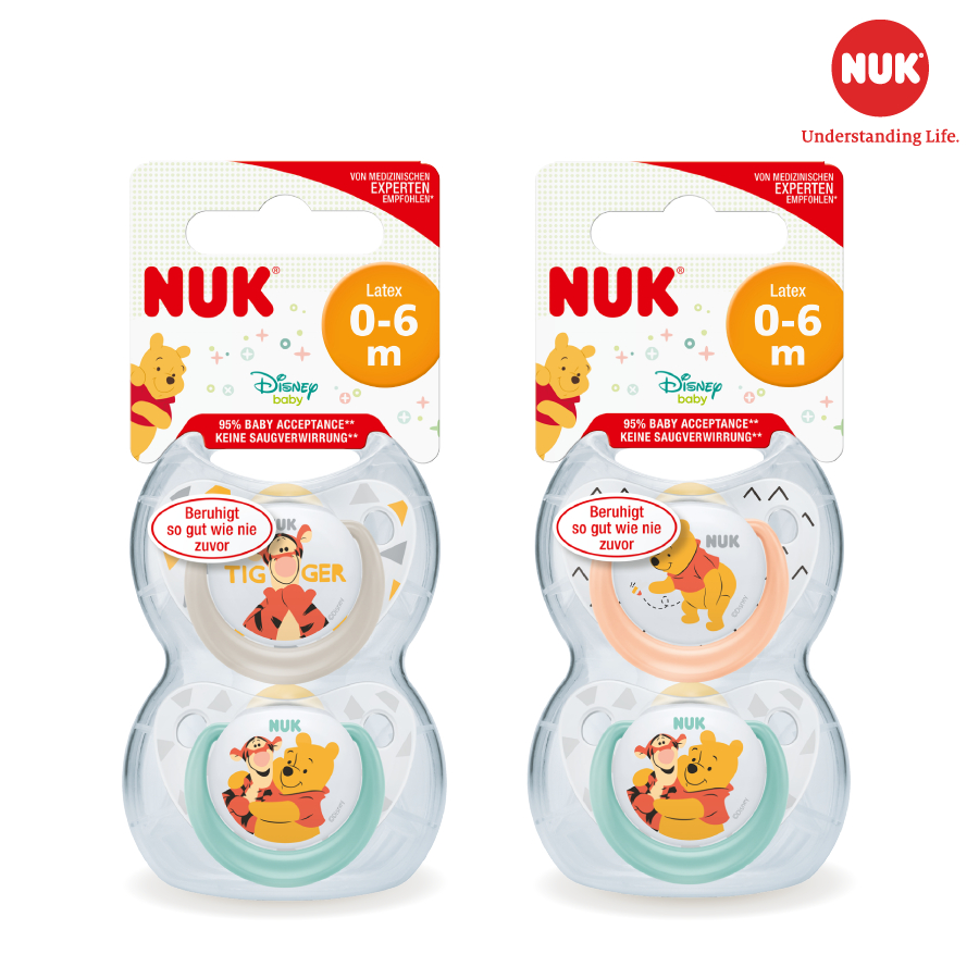 Ảnh Bộ 2 ty ngậm Nuk Disney sleeptime cho bé đủ size 2