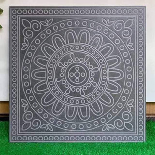 Khuôn đúc gạch lát sân vườn giả cổ hoa cúc, kích thước 40 x 40 x3, chất liệu nhựa pp