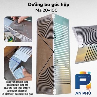 Dưỡng bo góc hộp size 20-100- Hàng loại đẹp- Inox dày, gia công CNC chuẩn xác- Made in Viet Nam
