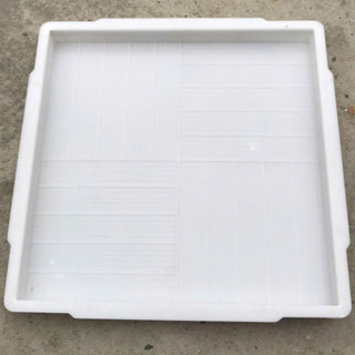 Khuôn đúc gạch lát sân vườn, giả cổ, giả đá họa tiết kẻ sọc, kích thước 40 x 40 x 3m, chất liệu nhựa pp