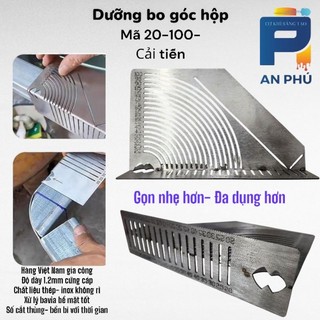 Thước bo góc 20-100 Cải tiến (tặng bút)- Gọn nhẹ hơn, tiện lợi hơn