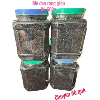 Hũ 500g mè đen rang giòn bảo đảm chất lượng