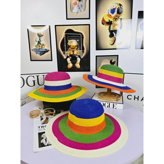Set Túi Xách + Mũ Cõi Cầu Vồng Đi Biển, Phong Cách Trẻ Trung Năng Động Chào Ngày Hè Rực Rỡ - Kho Sỉ Gia Dụng Alulu