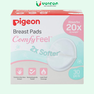Miếng Lót Thấm Sữa Nha Đam Pigeon Siêu Thấm Hút Kháng Khuẩn Làm Dịu Da Mẹ Hộp 30 Miếng Chính Hãng