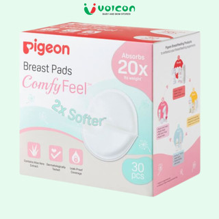 Miếng Lót Thấm Sữa Nha Đam Pigeon Siêu Thấm Hút Kháng Khuẩn Làm Dịu Da Mẹ Hộp 30 Miếng Chính Hãng