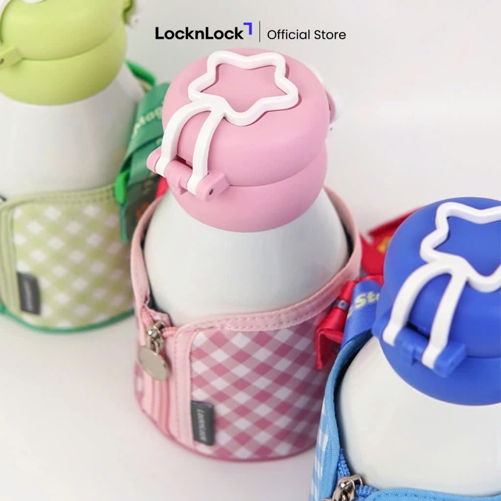 Bình Giữ Nhiệt Cho Bé LocknLock Magic Star Tumber LHC1493, Dung Tích 560ml, 3 Màu, Kèm Ống Hút, Túi Đựng - K-MALL