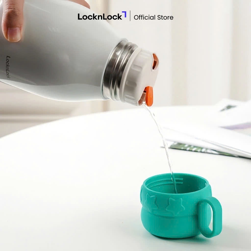 Bình Giữ Nhiệt Cho Bé LocknLock Magic Star Tumber LHC1493, Dung Tích 560ml, 3 Màu, Kèm Ống Hút, Túi Đựng - K-MALL