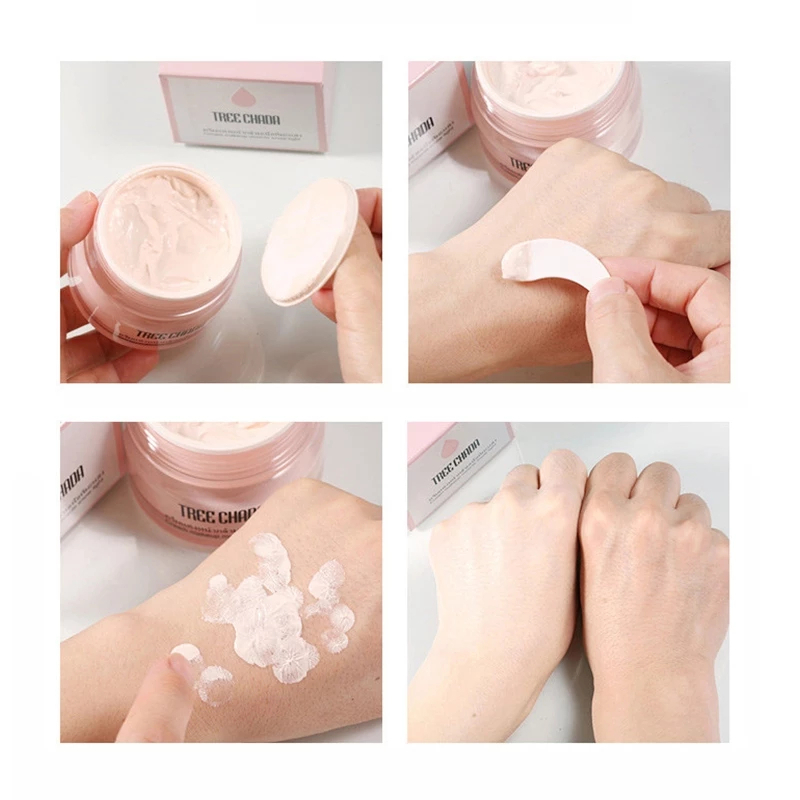 Kem Nền Trang Điểm Thần Thánh Tree Chada Cream Makeup Snow Light Kem Lười Thái Lan Tạo Hiệu Ứng Căng Bóng, Cấp Ẩm 50g