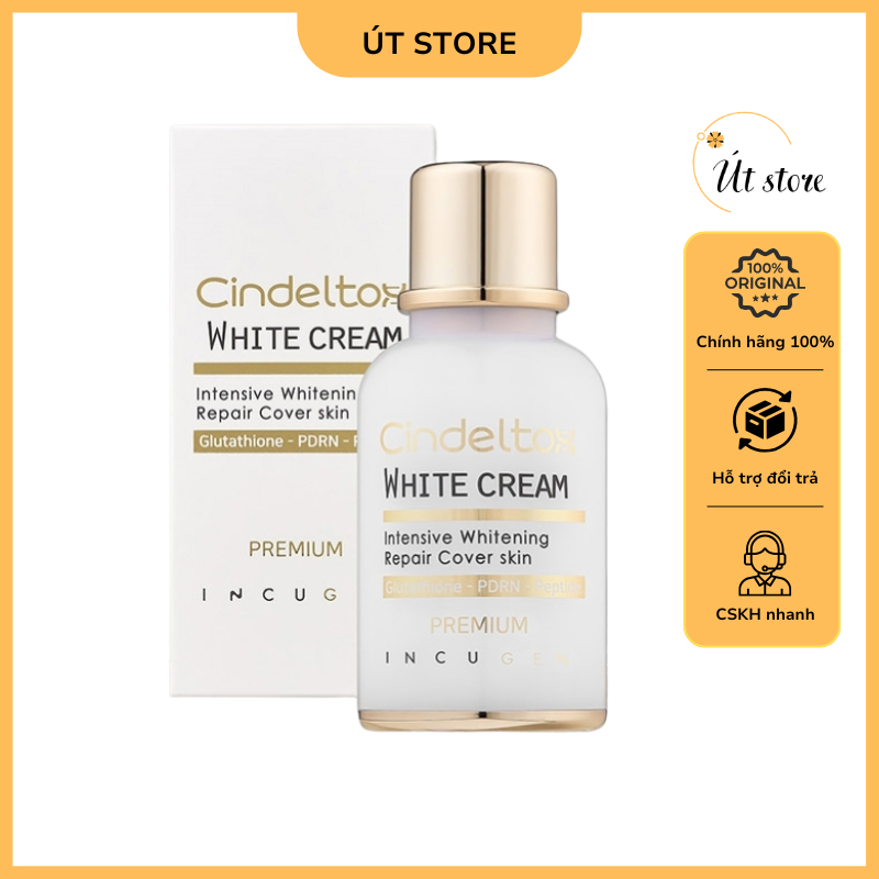 Kem Dưỡng Trắng Da Cindel Tox White Cream Incuheal 50ml Hàn Quốc