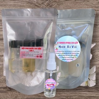Combo xả vải 10lit ( 80g hương )+ lau sàn 10lit + xịt thơm 50ml