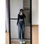 Quần baggy jean phối túi đơn giản cá tính, Quâng baggy bò túi vuông lưng cao basic dễ phối đồ (HC33)