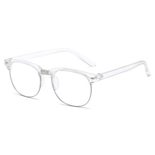 Kính nửa gọng nam nữ chống tia UV ánh sáng xanh phong cách hàn quốc, Mắt kính mát không độ Styley K019