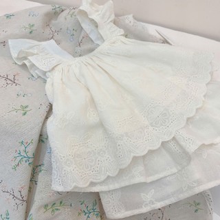 Quần áo trẻ em, Quần áo hè bé gái cao cấp vải thô thêu họa tiết mềm cho bé 9-25kg S1876 | Tiểu Yến KID