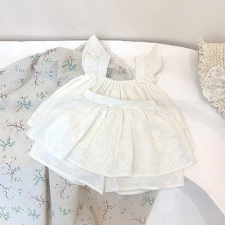 Quần áo trẻ em, Quần áo hè bé gái cao cấp vải thô thêu họa tiết mềm cho bé 9-25kg S1876 | Tiểu Yến KID