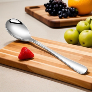 Inox 304 Thìa Cơm Giot Nước  Muỗng Lớn Size 18.5cm Dày Đẹp Bền Thìa ăn Phở cháo Bún