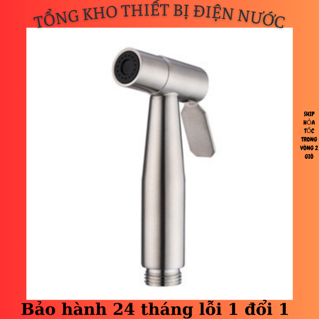 Đầu vòi xịt vệ sinh, vòi xịt rửa inox 304 cao cấp DVS06