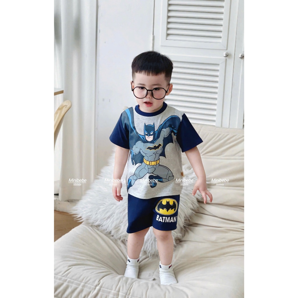 [À ƠI KID FASHION] H22- set 2 bộ cộc batman- a100.94