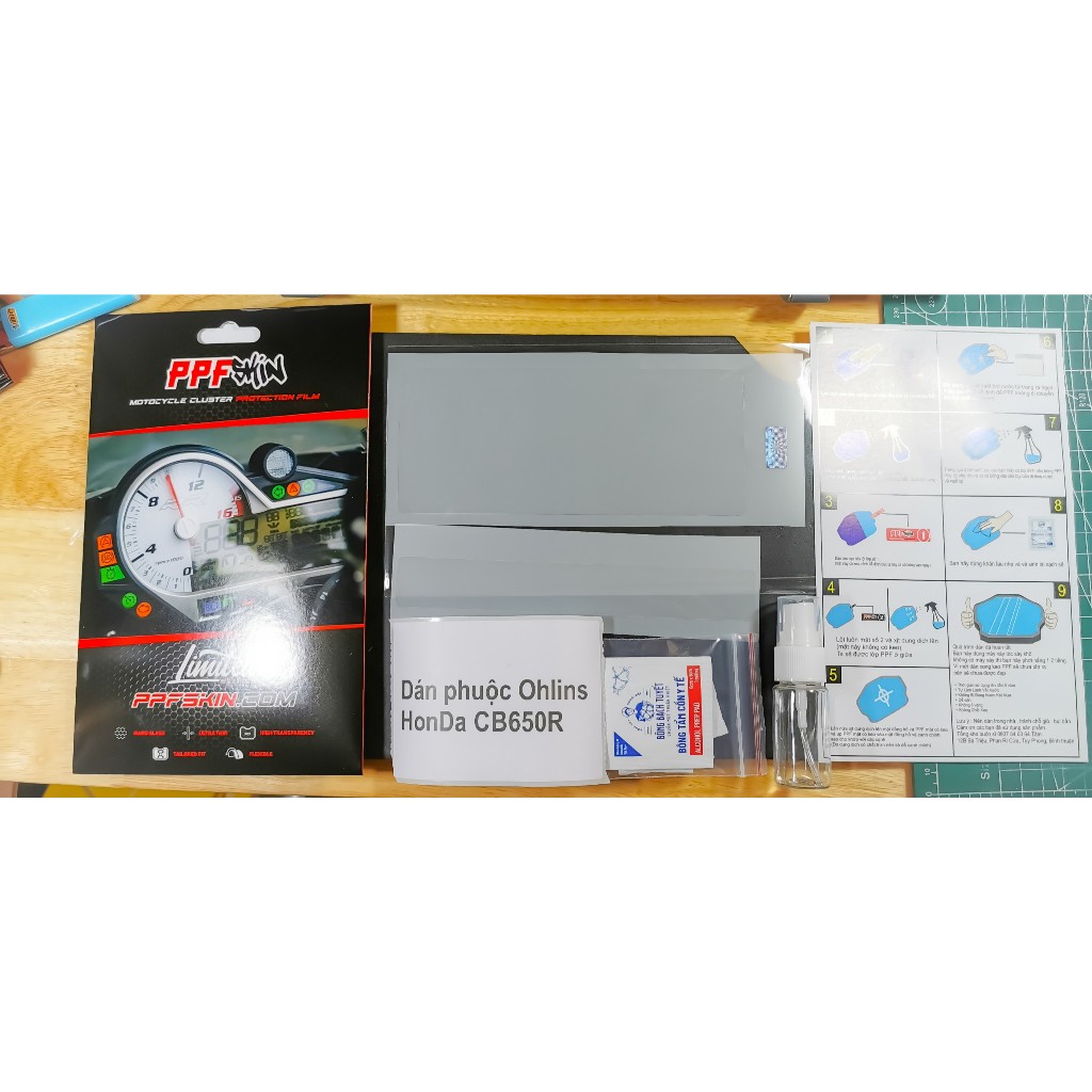 PPF dán bình dầu shark x2, TPU nhập khẩu