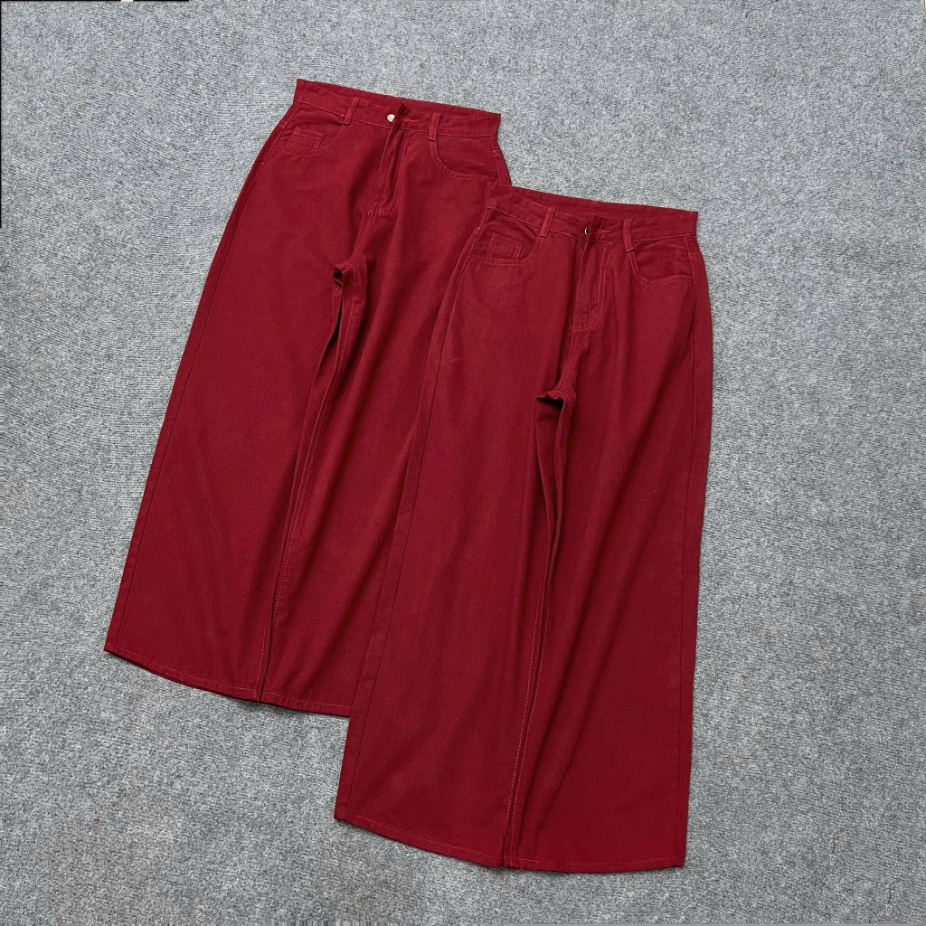 Quần Kaki Lưng Cao Sang Màu Đỏ Bigsize Nữ Lên Phom Tôn Dáng Cho Các Nàng Mũm Mỉm Q536