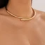 Vòng Cổ Kim Loại Trơn Hình Học Cá Tính Phong Cách Âu Mỹ MVCGN01