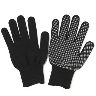 SET 50 ĐÔI Bao Tay Lao Động Màu Đen có Hạt Cao Su Chống Trượt - Găng Tay Dùng Kéo Co Làm Vườn An Toàn OKAMAS