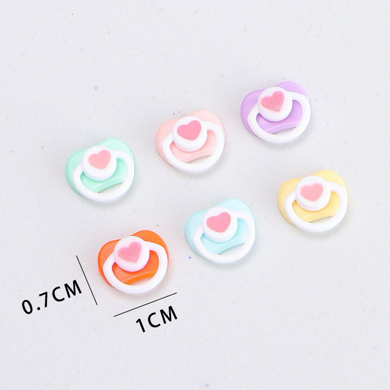 ( SỈ IB SHOP – MUA 5 TẶNG 1) set 2 cái núm ti giả tặng kèm 6 miếng keo dán dành cho búp bê