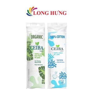Bông tẩy trang cotton CEIBA Tree ( 80 miếng)
