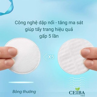 Bông tẩy trang cotton CEIBA Tree ( 80 miếng)