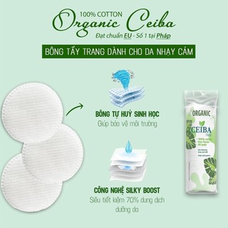 Bông tẩy trang cotton CEIBA Tree ( 80 miếng)
