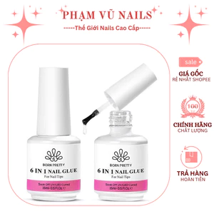 BORN PRETTY Gel đa năng 6 In 1 Nail Glue Gel Dán Móng Gel Úp Móng Siêu Chắc 15g