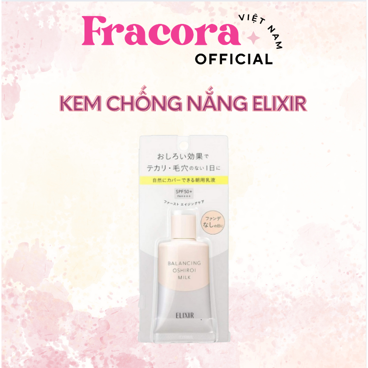 Sữa chống nắng dưỡng da nâng tông kiềm dầu ELIXIR | Shopee Việt Nam