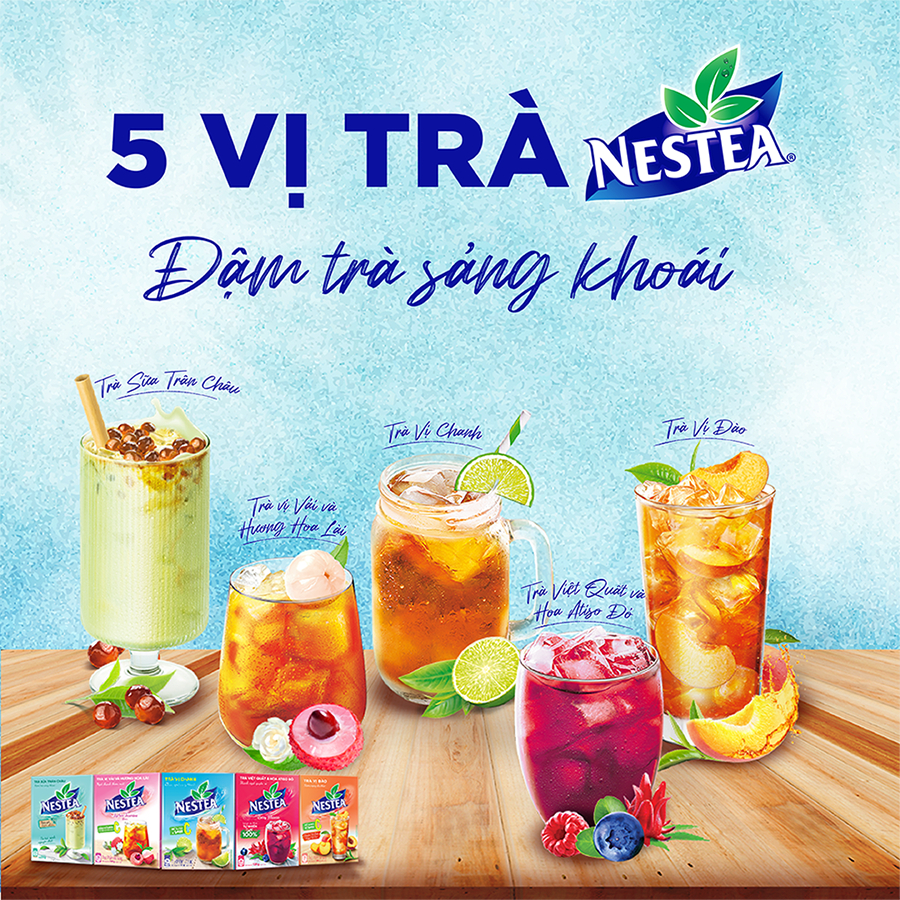 Ảnh Trà sữa NESTEA trân châu hộp 10 gói 210g 3