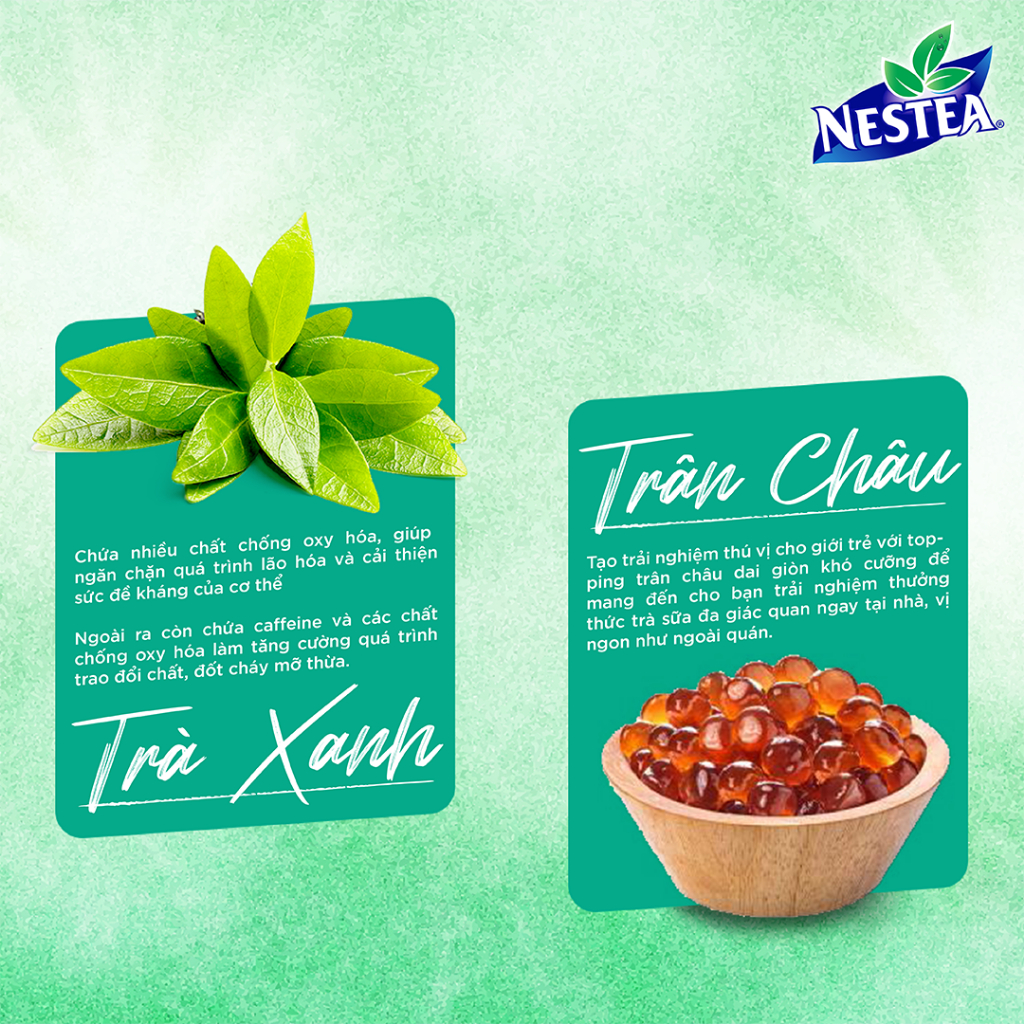 Ảnh Trà sữa NESTEA trân châu hộp 10 gói 210g 4