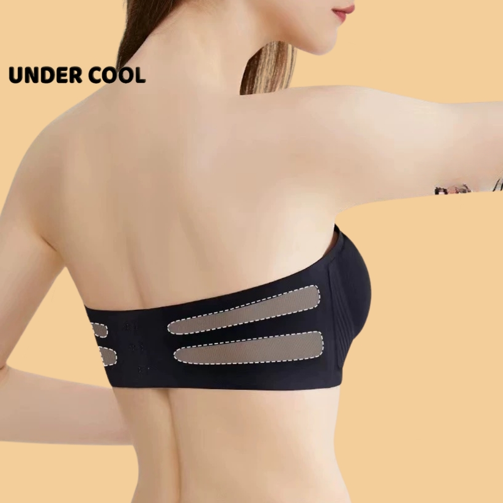 Áo ngực không dây UNDERCOOL chống tụt nâng ngực su đúc êm ái cố định chắc chắn bra quây cao cấp AL68