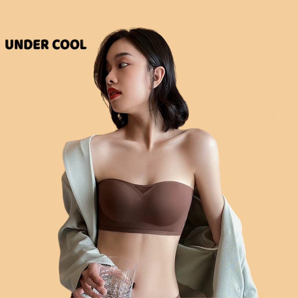 Áo ngực không dây UNDERCOOL chống tụt nâng ngực su đúc êm ái cố định chắc chắn bra quây cao cấp AL68