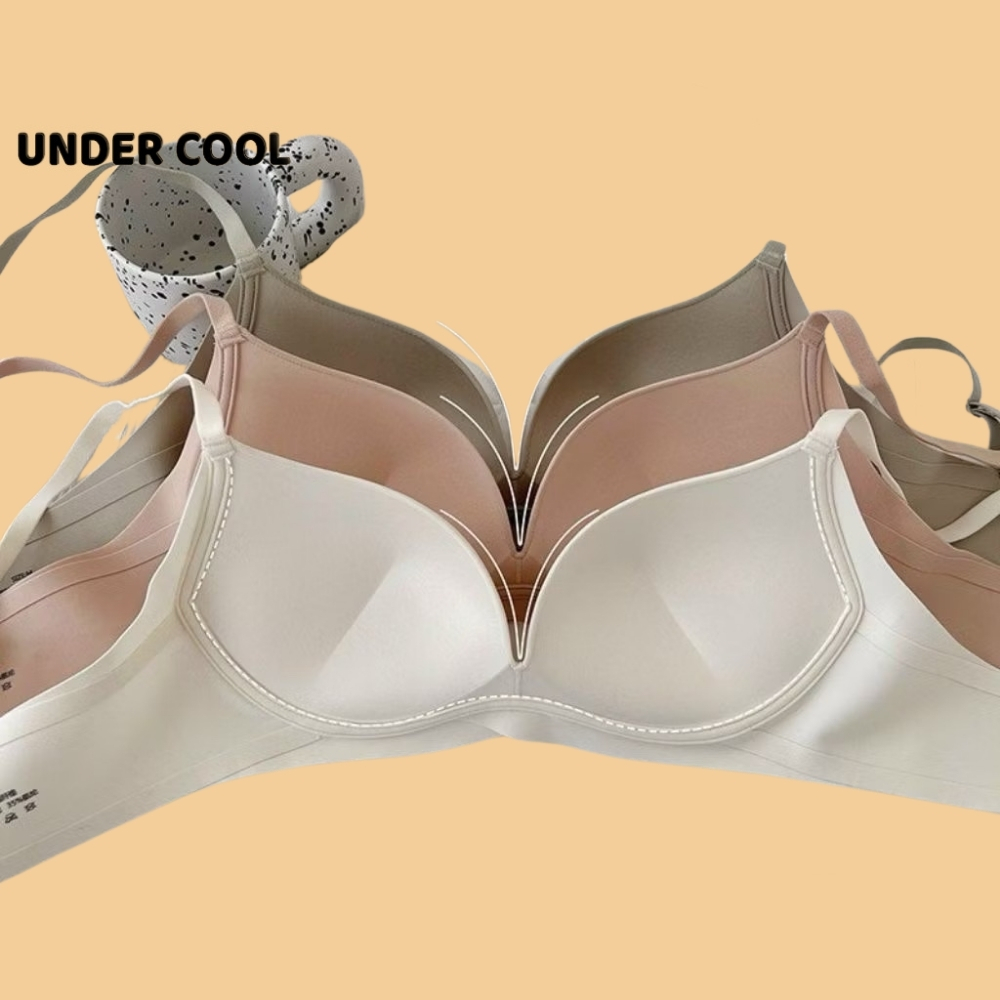 Áo ngực nữ không gọng đúc su UNDERCOOL, mút mỏng nâng nhẹ, mềm mịn thoáng khí, ôm dáng tự nhiên AL69