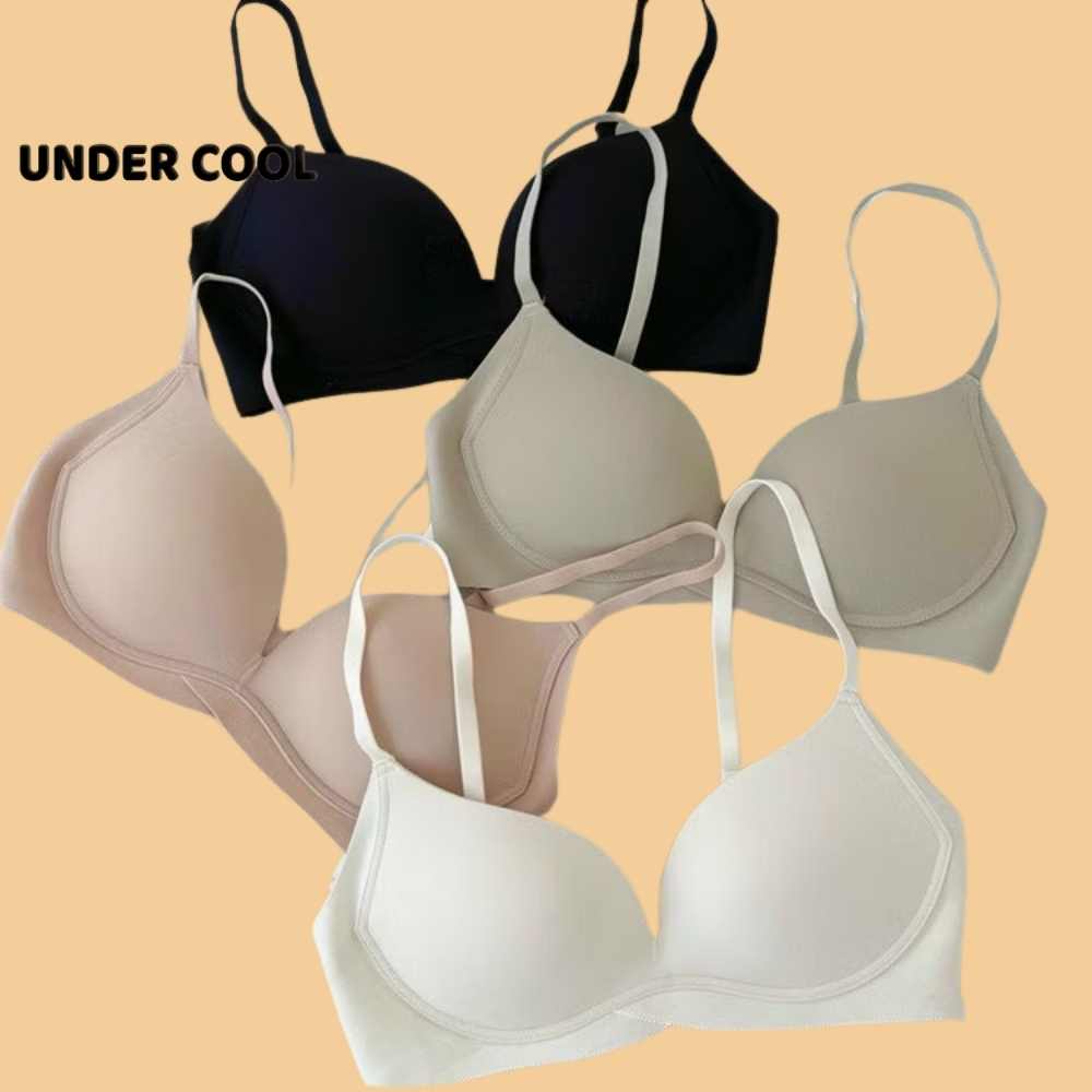 Áo ngực nữ không gọng đúc su UNDERCOOL, mút mỏng nâng nhẹ, mềm mịn thoáng khí, ôm dáng tự nhiên AL69